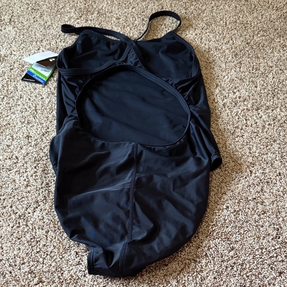 TYR Women's Classic Black One-Piece Swimsuit - Picture 3 of 3